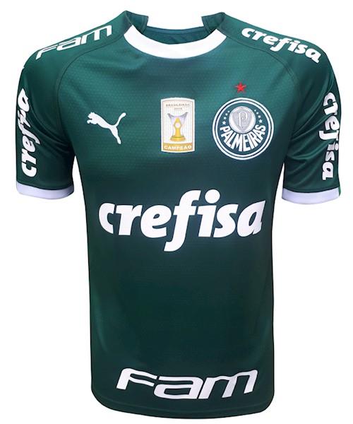 Camisa Puma do Palmeiras | Com patrocínios | 2019/2010